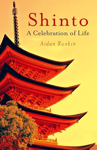 Book cover with a red Japanese temple roof and title "Shinto.