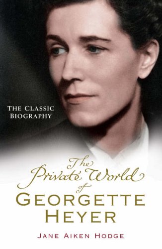 Book cover featuring a portrait of author Georgette Heyer.