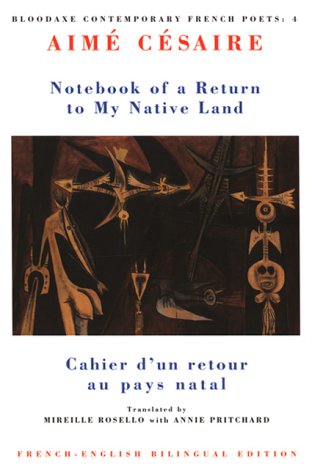 Book cover: “Return to My Native Land” by Aimé Césaire, with abstract art.
