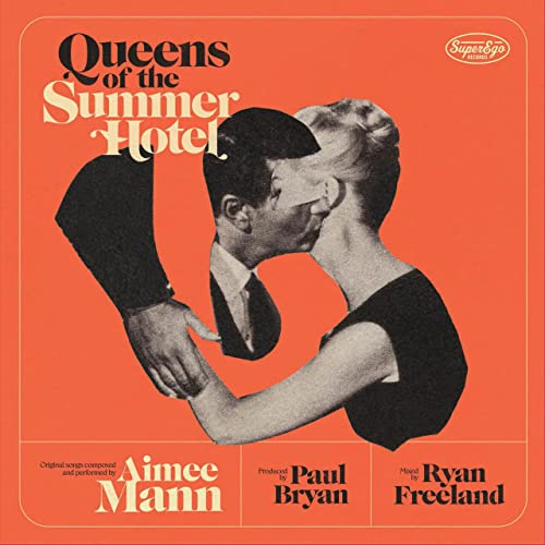 Vinyl cover featuring a collage of a man and woman on an orange background.
