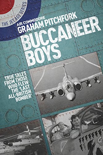 Book cover featuring a Buccaneer aircraft and portraits of airmen.