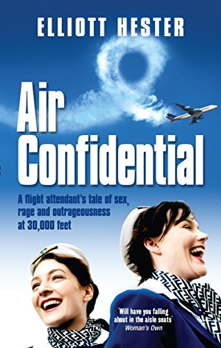 Book cover: "Air Confidential" with images of flight attendants and a plane.