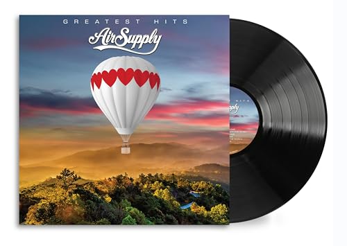 Air Supply’s “Greatest Hits” vinyl record with hot air balloon cover art.