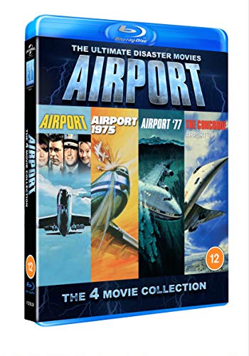 Airport 1-4 Blu-ray movie collection box set featuring four films with airplane imagery.