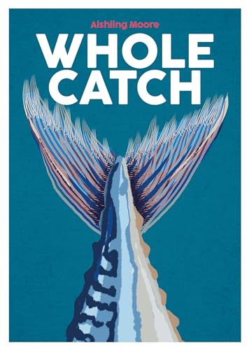 Book cover with illustration of a fish tail against teal background.
