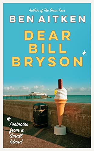 Book cover showing a seaside pier, a litter bin, and an ice cream cone.