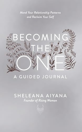Journal cover with floral illustrations and bold white text: "Becoming the One".