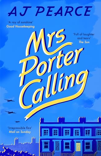 Book cover: “Mrs Porter Calling” with yellow text and a blue sky.