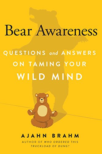 Yellow book cover with bear illustration and title "Bear Awareness.