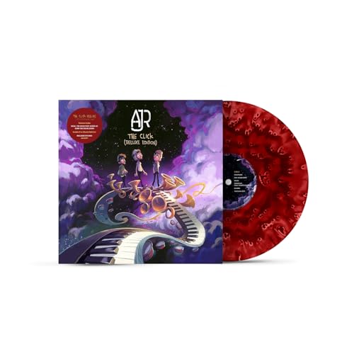 AJR’s “The Click” deluxe edition 2LP vinyl record with colorful artwork.