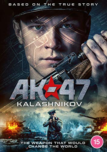DVD cover for "AK-47 Kalashnikov" featuring a man holding a rifle and a soldier.