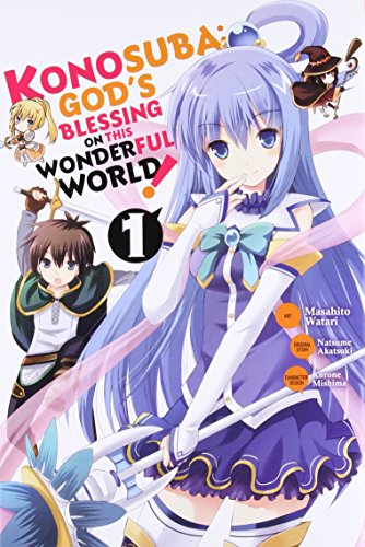 Manga cover featuring anime-style characters, primarily a blue-haired woman.
