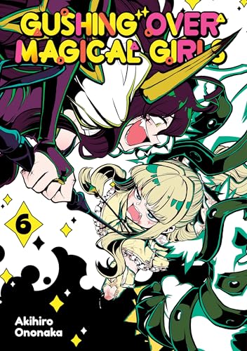 Colorful manga cover featuring magical girls in dynamic poses with bold text and graphics.