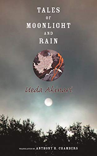 Book cover: “Tales of Moonlight and Rain” with circular artwork and moon.