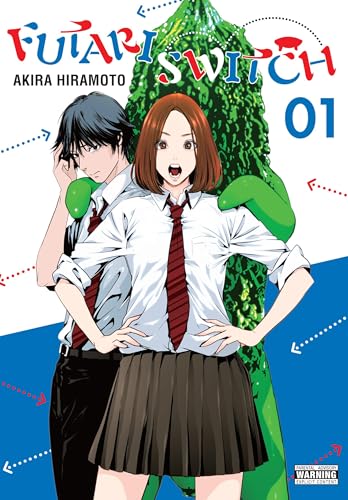 Manga cover featuring a man and woman in school uniforms, surprised expressions.