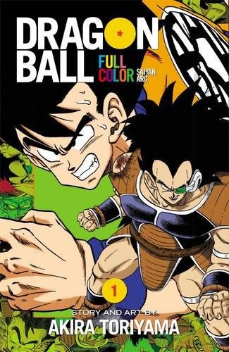 Cover of Dragonball Full Color 1, featuring Goku and Vegeta in action.