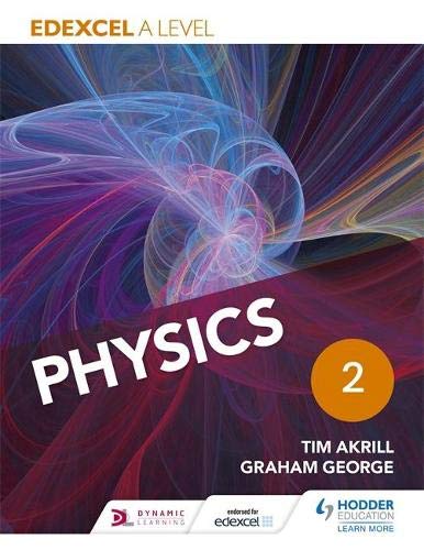 Physics textbook cover with abstract colorful swirls and bold white text.
