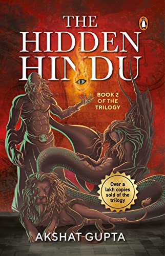 Book cover: “The Hidden Hindu Book Two” with fantasy illustration.