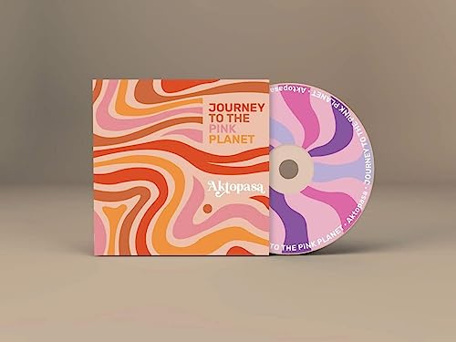 CD case and disc with pink and orange psychedelic wavy patterns and text.