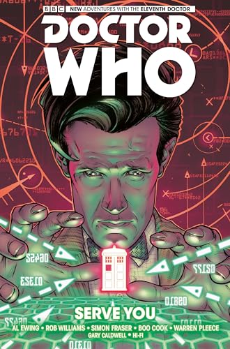 Doctor Who comic cover featuring the Eleventh Doctor and a glowing TARDIS.