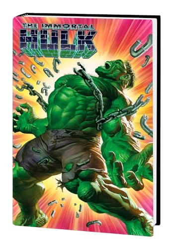 Comic book cover featuring a green, muscular Hulk breaking chains.