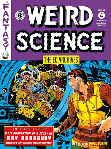 Vintage comic book cover: “Weird Science Volume 4” with sci-fi illustration.