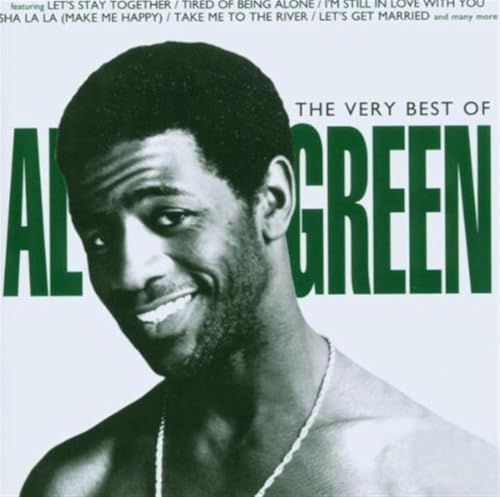 CD cover featuring a portrait of singer Al Green in green text.