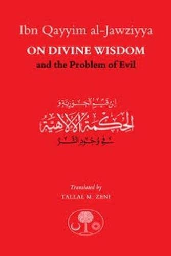 Book cover with red background, white English and Arabic text, and a small emblem.