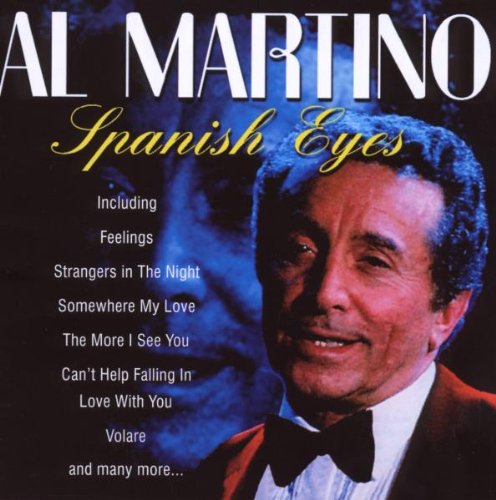 Al Martino’s “Spanish Eyes” CD cover with a portrait of the singer.