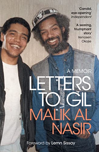 Book cover featuring two smiling Black men and large white text: "Letters to Gil.
