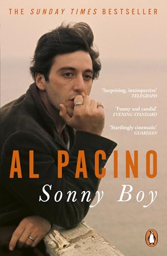 Book cover: Al Pacino’s memoir “Sonny Boy” with a portrait of the author.