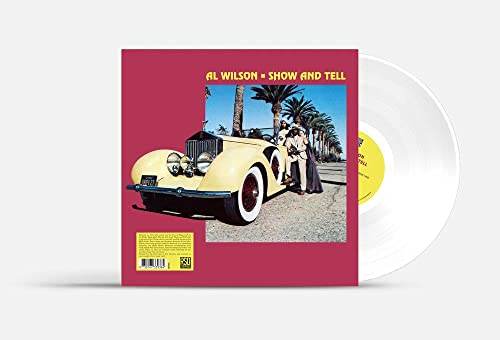 Al Wilson's "Show And Tell" white vinyl record with a vintage car cover.