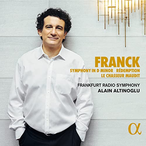 CD cover featuring conductor Alain Altinoglu and text “Franck”.