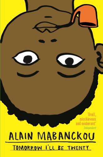 Book cover: illustrated dark-skinned face with a red hat on yellow background.