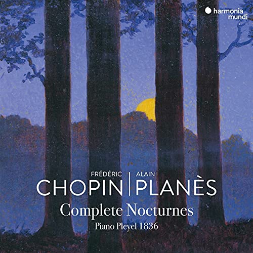 CD cover: dark forest scene with text “Chopin Complete Nocturnes” and artist name.