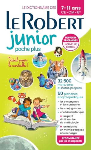 Colorful French children’s dictionary cover with illustrations of animals and kids.