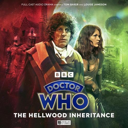 Tom Baker as the Fourth Doctor and Louise Jameson in a dramatic scene.