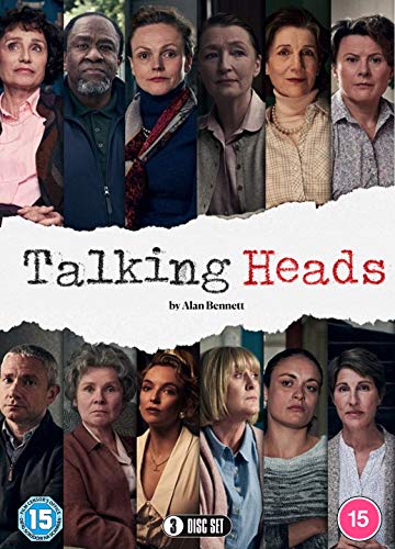DVD cover for "Talking Heads" featuring a collage of 12 people's faces.