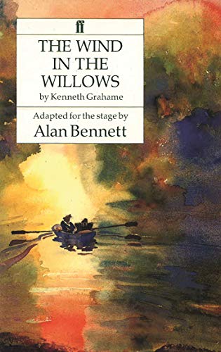 Book cover of "The Wind in the Willows" with a watercolor river scene.