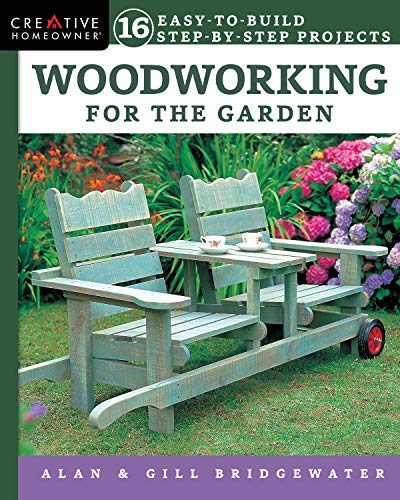 Book cover: wooden garden furniture with flowers in the background.