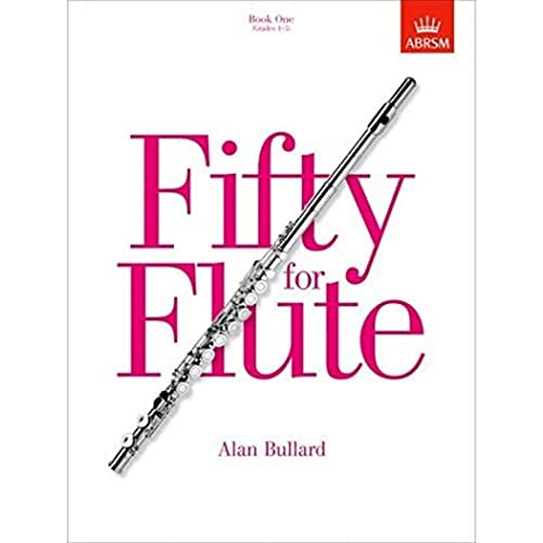 Sheet music cover: "Fifty for Flute," featuring a silver flute.