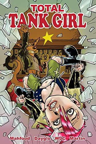 Comic book cover: "Total Tank Girl" featuring a woman and a kangaroo.