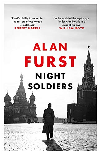 Book cover: "Night Soldiers" by Alan Furst, with St. Basil's Cathedral.