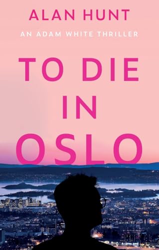 Book cover: pink background, silhouetted figure overlooking a city skyline.