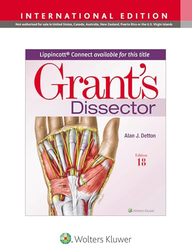 Book cover of "Grant's Dissector" with anatomical hand illustration.