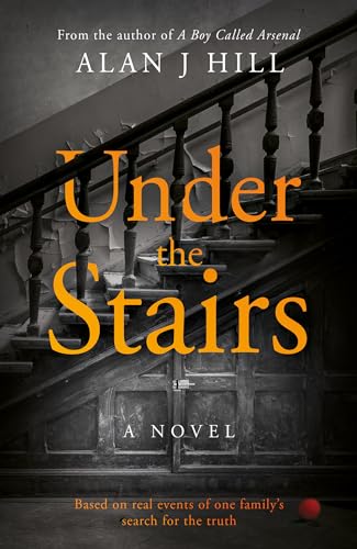 Book cover: dark stairs, orange title "Under the Stairs," and a red ball.