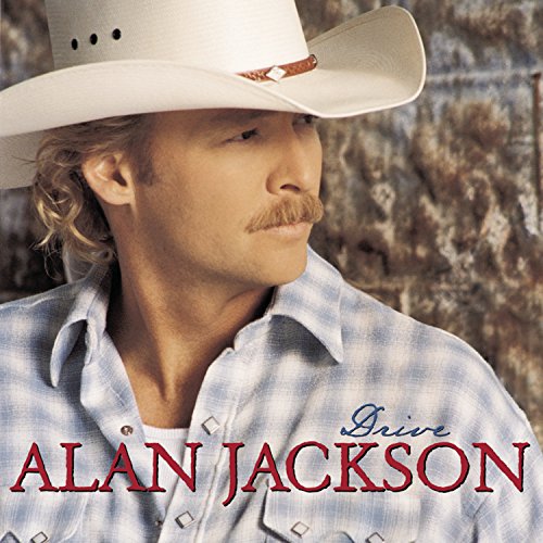 Alan Jackson in a white cowboy hat, album cover for "Drive".