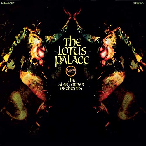 Album cover for “The Lotus Palace” by Alan Lorber Orchestra, mirrored figures.