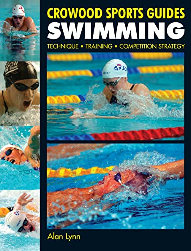 Book cover showing multiple images of competitive swimmers in a pool with title text.