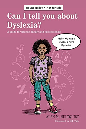 Book cover with illustration of a young girl and dyslexia text.